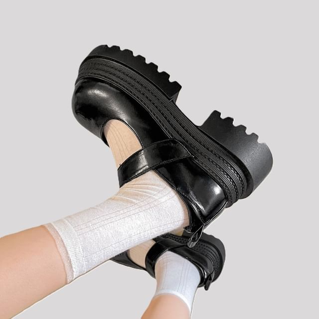 Queen Zoo-Platform Mary Jane Shoes
