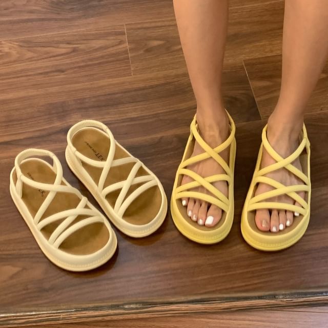 Queen Zoo-Platform Strappy Slingback Sandals