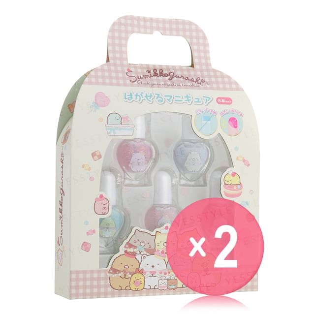 RACE-San-X Sumikko Gurashi Peelable Nail Polish Set 2pcs Bundle Set