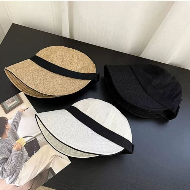 Raconteur-Banded Wide Brim Bucket Hat
