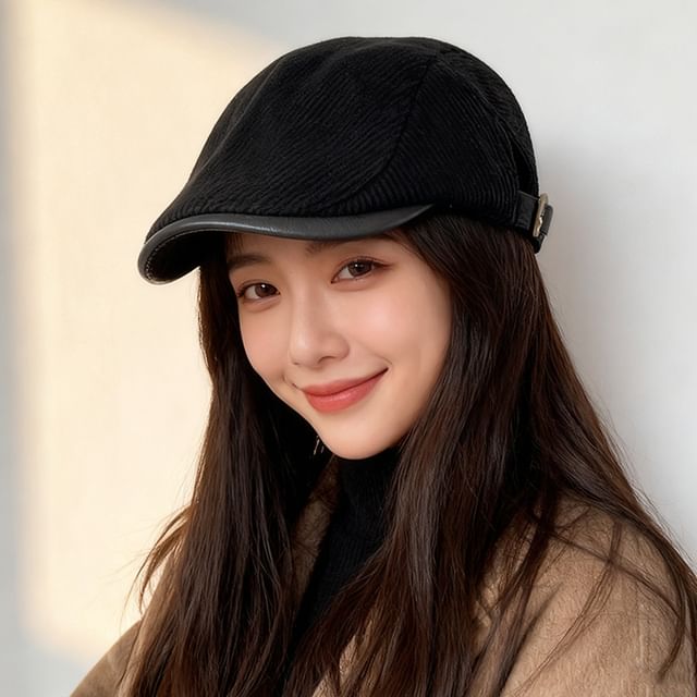 Raconteur-Corduroy Plain Newsboy Cap