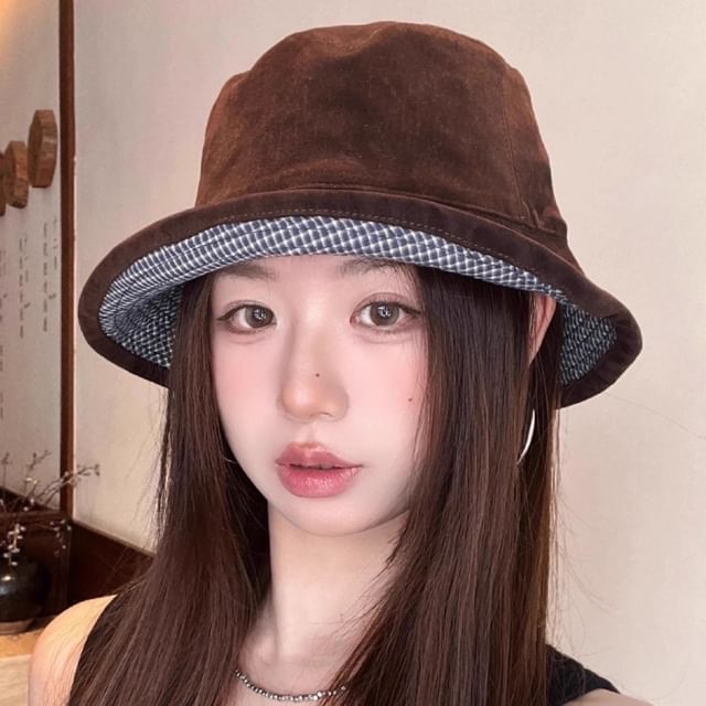 Raconteur-Plaid Reversible Bucket Hat