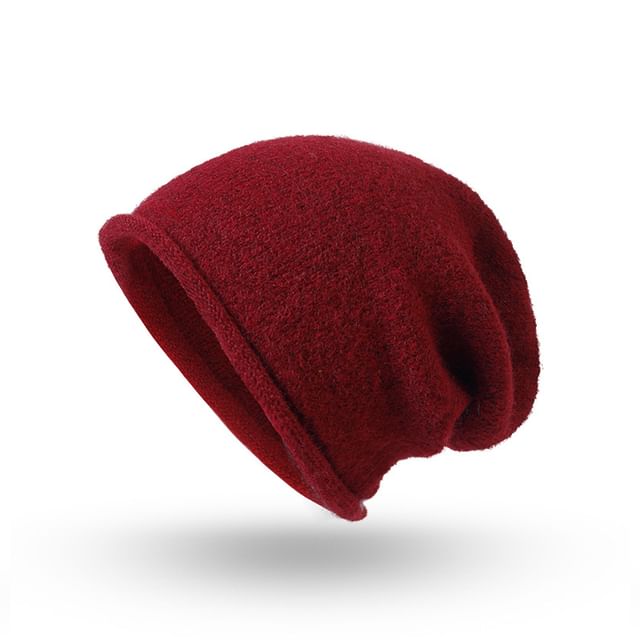 Raconteur-Plain Knit Slouchy Beanie