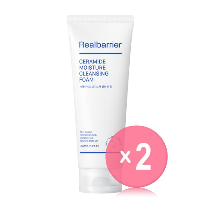 Realbarrier-Ceramide Moisture Cleansing Foam Jumbo 2pcs Bundle Set