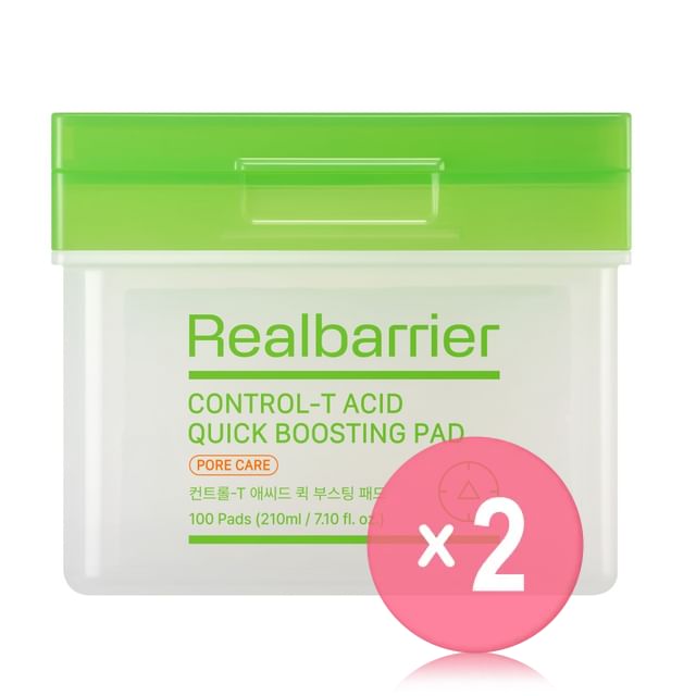 Realbarrier-Control-T Acid Quick Boosting Pad 2pcs Bundle Set