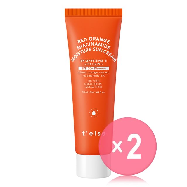 Realbarrier-Telse Red Orange Niacinamide Moisture Sun Cream 2pcs Bundle Set