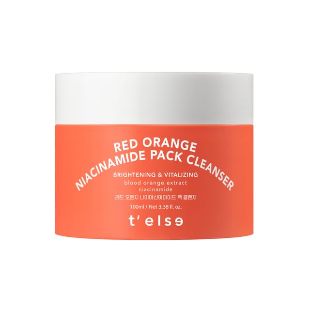 Realbarrier-Telse Red Orange Niacinamide Pack Cleanser