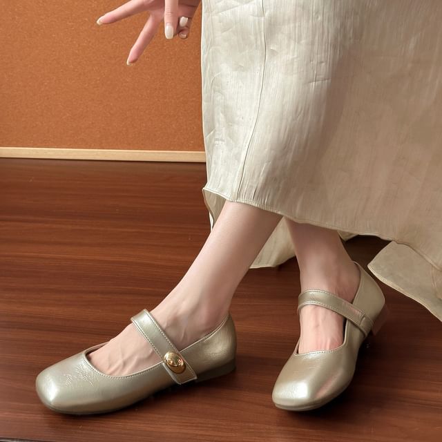 Red Wolf-Square Toe Mary Jane Shoes