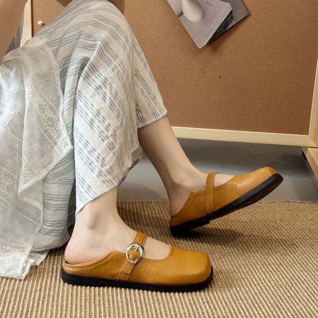 Red Wolf-Square Toe Mary Jane Shoes