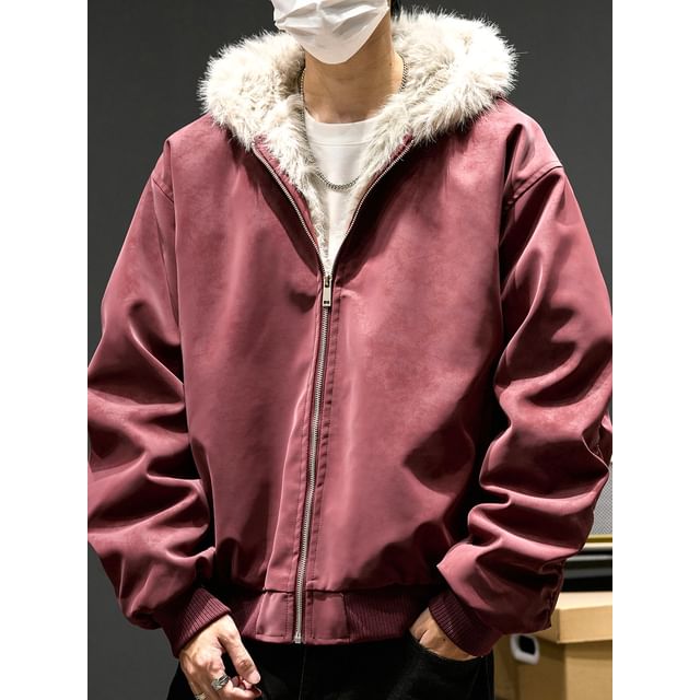 Redsinc-Fleece Lined Zip-Up Hoodie