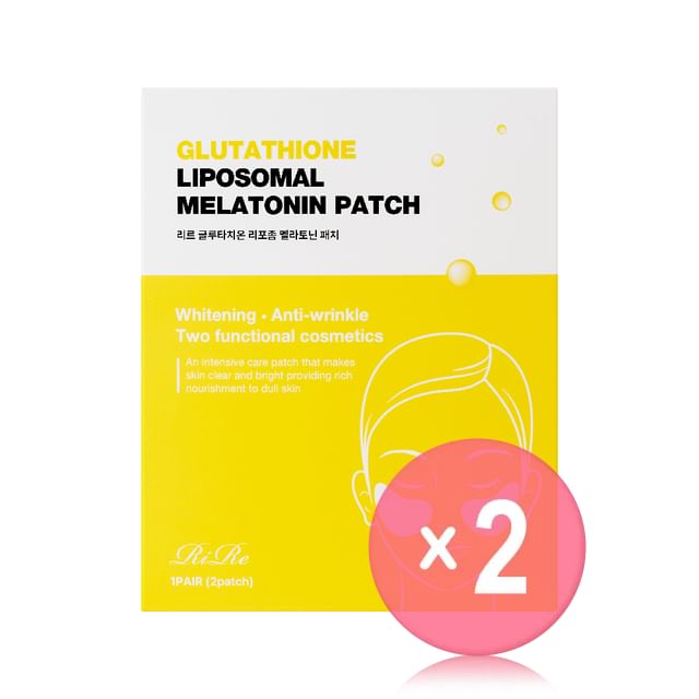 melatonin vs glutathione RiRe - Glutathione Liposomal Melatonin Patch 2pcs Bundle Set