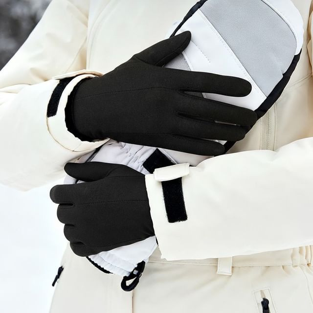 Rita Zita-Plain Touchscreen Ski Gloves