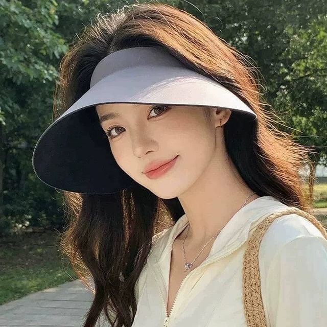 Rita Zita-Wide Brim Foldable Plain Visor