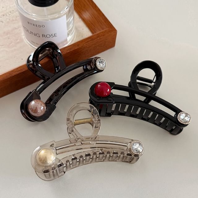 Rodiv-Bead Plastic Hair Claw Clip