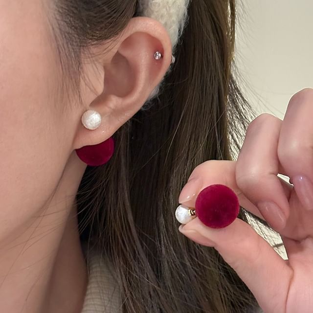 Rodiv-Faux Pearl Ear Stud