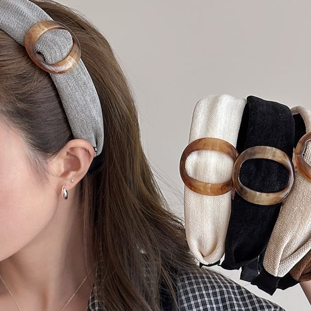 Rodiv-Hoop Plain Fabric Headband