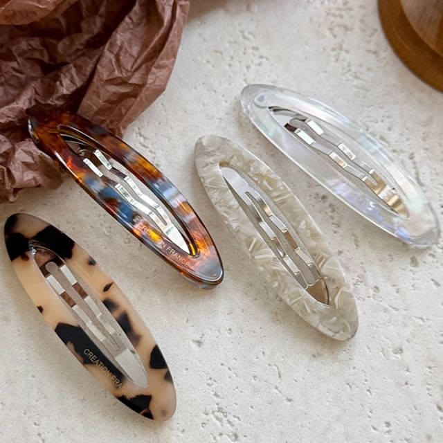 Rodiv-Oval Acetate Hair Clip