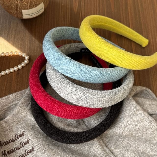 Rodiv-Plain Padded Wide Headband