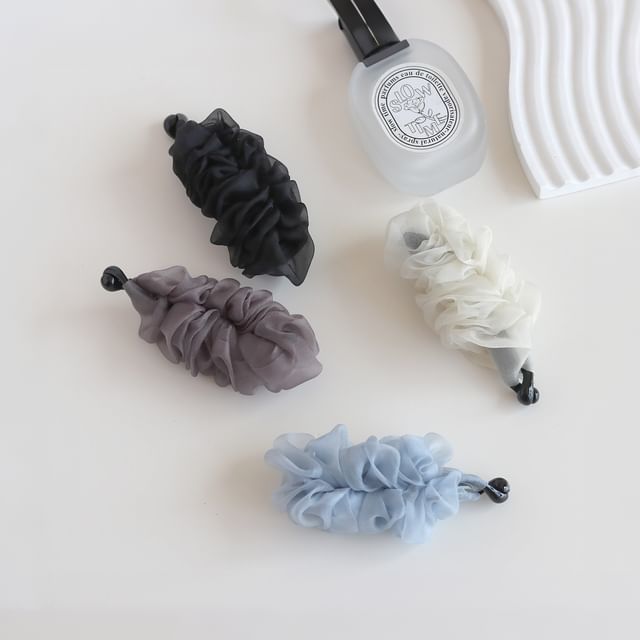 Rodiv-Ruched Banana Clip