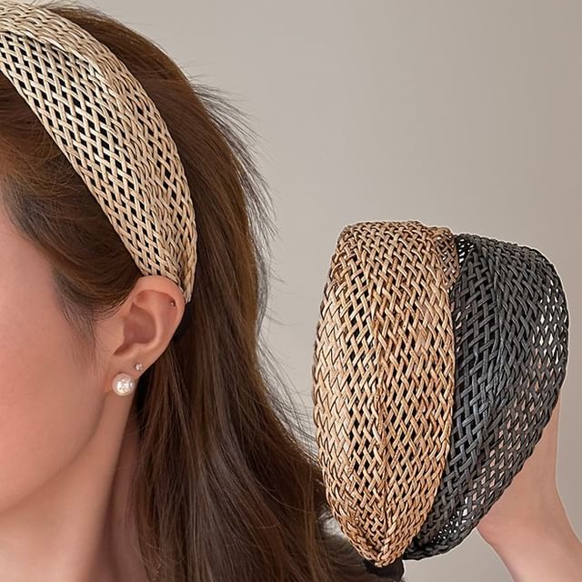 Rodiv-Straw Wide Headband
