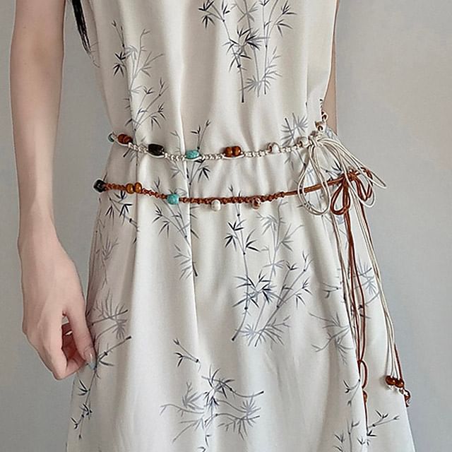 Rofuka-Beaded Rope Belt