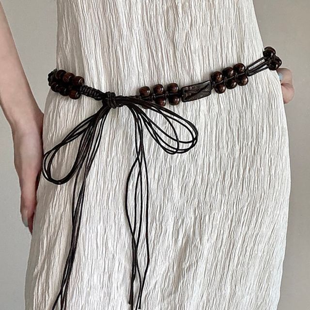 Rofuka-Beaded Rope Belt