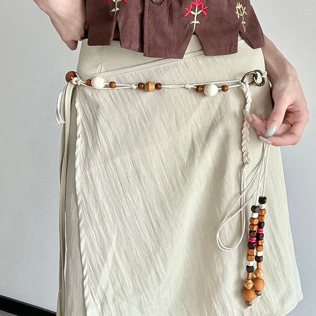 Rofuka-Beaded Twisted Belt