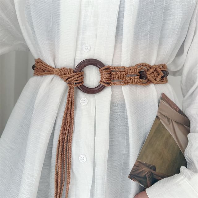 Rofuka-Beaded Woven Belt