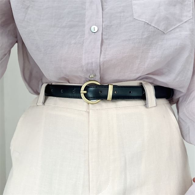 Rofuka-Faux Leather Belt