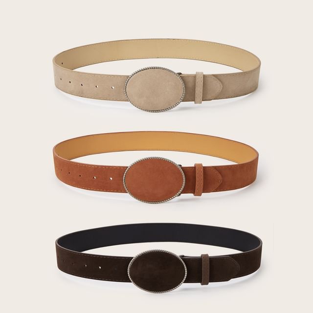 Rofuka-Faux Suede Belt