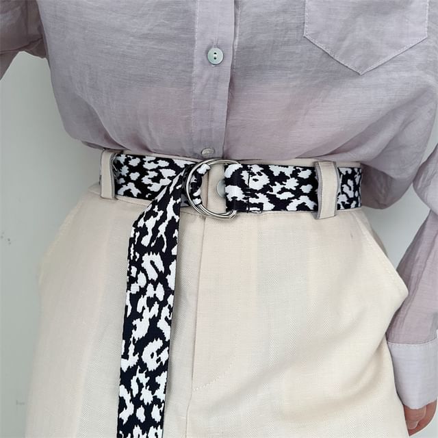 Rofuka-Leopard Print Belt
