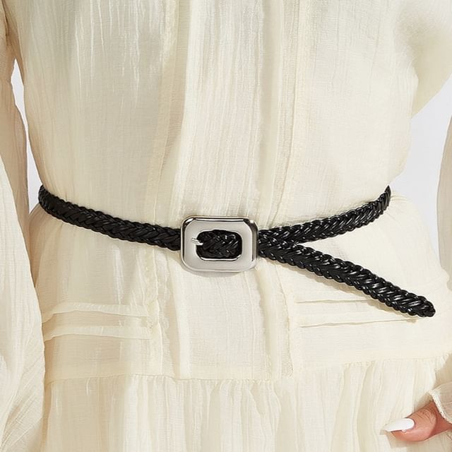 Rofuka-Rectangle Buckled Belt