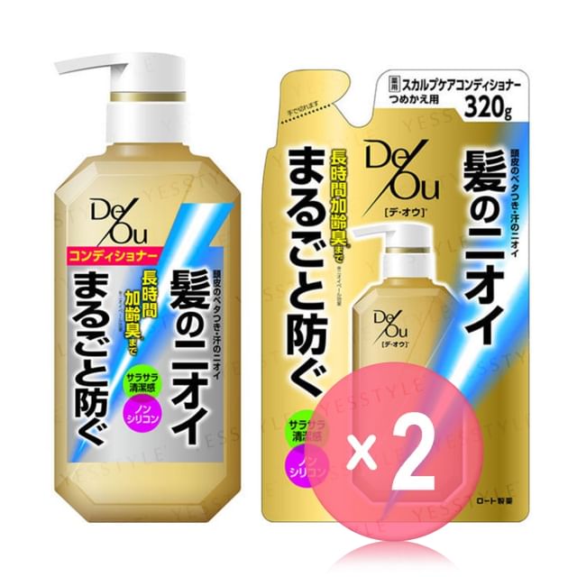 Rohto Mentholatum-De Ou Scalp Care Conditioner 2pcs Bundle Set
