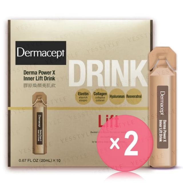 Rohto Mentholatum-Dermacept Derma Power X Inner Drink 2pcs Bundle Set