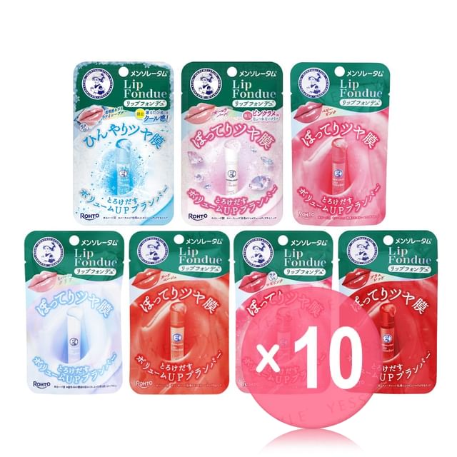 Rohto Mentholatum-Lip Fondue 10pcs Bundle Set