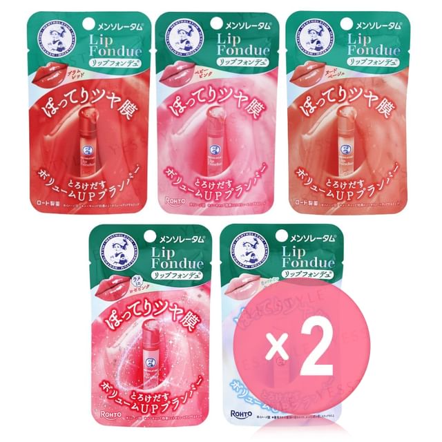 Rohto Mentholatum-Lip Fondue 2pcs Bundle Set
