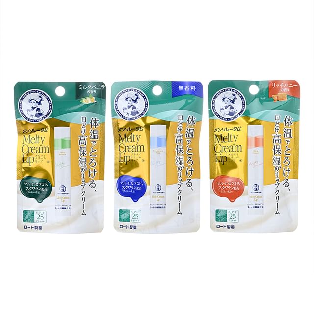 Rohto Mentholatum-Melty Cream Lip Balm SPF 25 PA - Baume à lèvres
