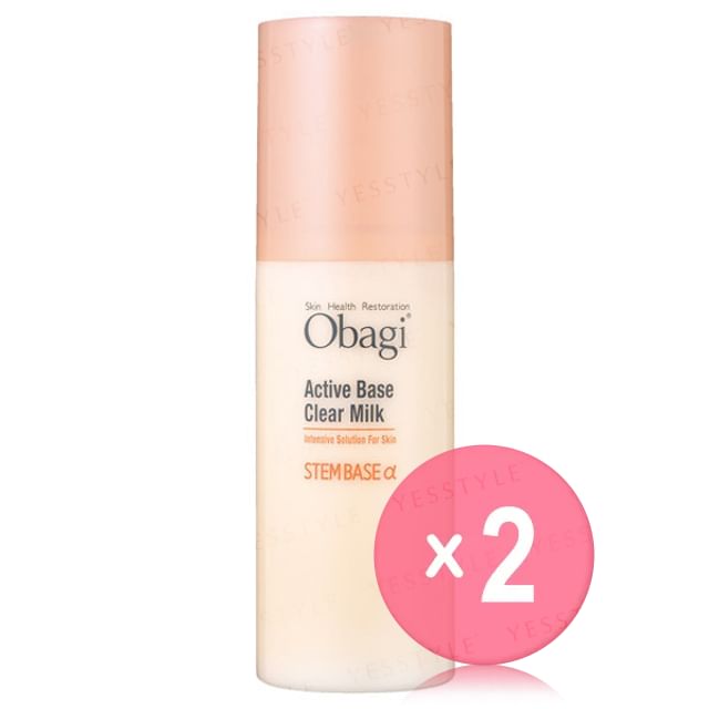 Rohto Mentholatum-Obagi Active Base Clear Milk 2pcs Bundle Set