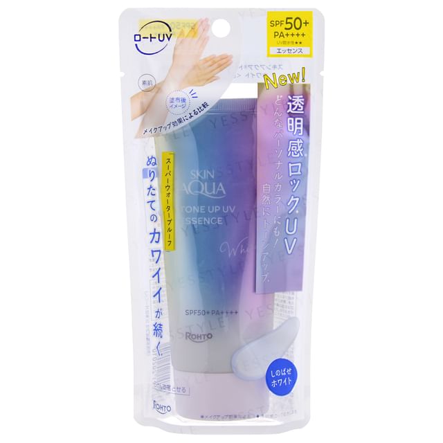 glutathione rohto Skin Aqua Tone Up UV Essence White SPF 50+ PA++++