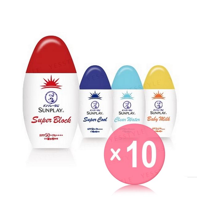 Rohto Mentholatum-Sunplay Sunblock 10pcs Bundle Set