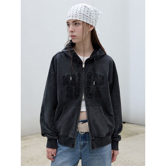 rolarola - 'maison de rola' Pigment Zip Hoodie (Dark Gray) | YesStyle