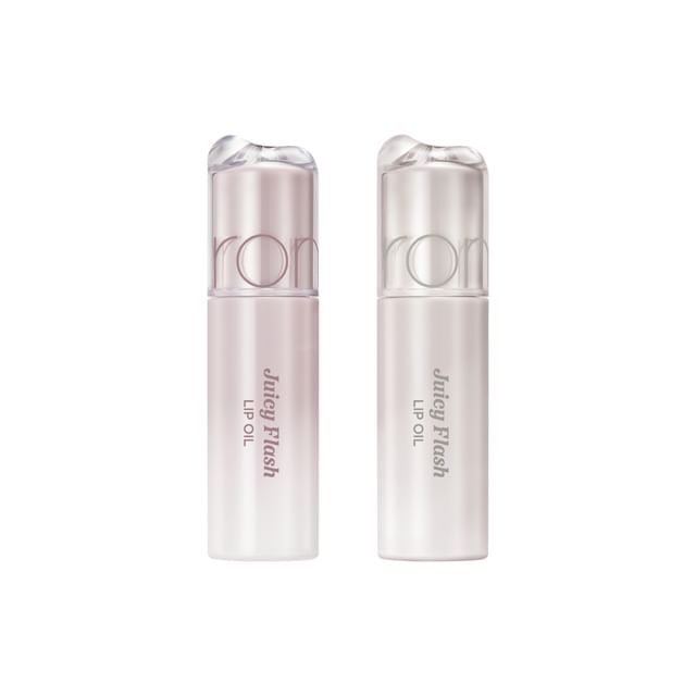 romand-Juicy Flash Lip Oil Soy Milk Edition - Huile à lèvres teintée - 2 couleurs