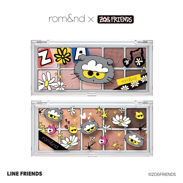 romand-Palette de fards à paupières Better Than romand X ZOFRIENDS - 2 types