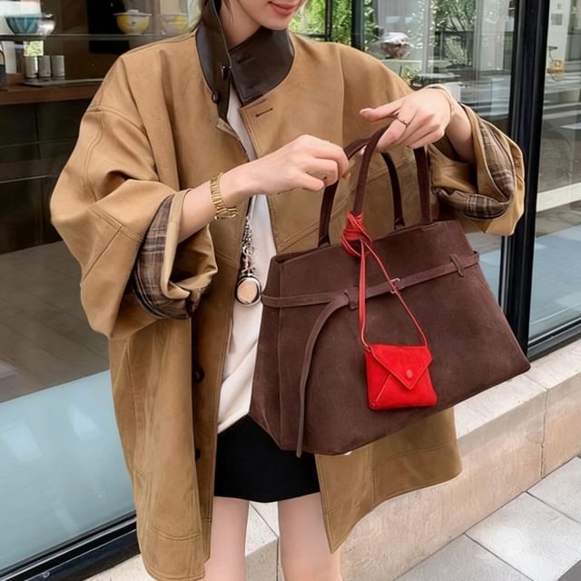 Rosamira-Two Tone Oversized Single-Breasted Jacket