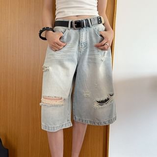 Rosehedge-Mid Rise Washed Distressed Jorts