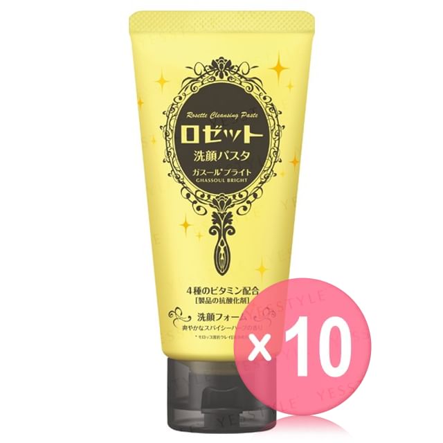 Rosette-Cleansing Paste Ghassoul Bright 10pcs Bundle Set