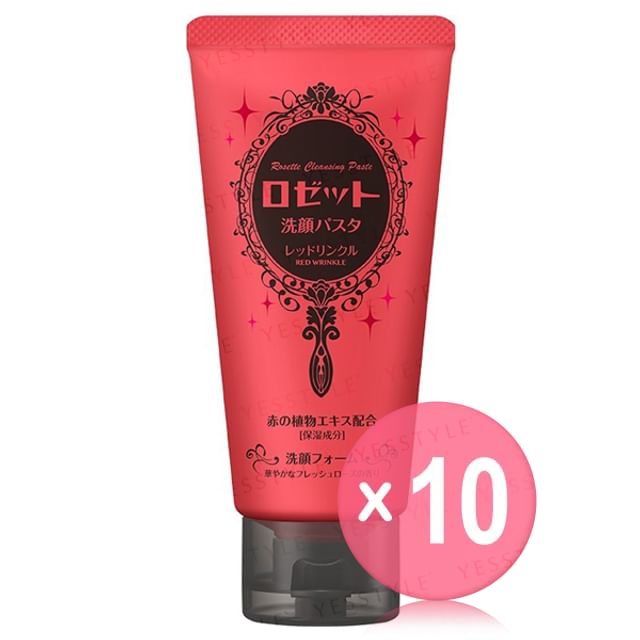 Rosette-Cleansing Paste Red Wrinkle 10pcs Bundle Set