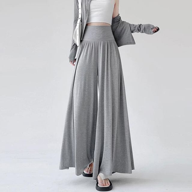 Rosy Street-Maternity High Waist Plain Culottes