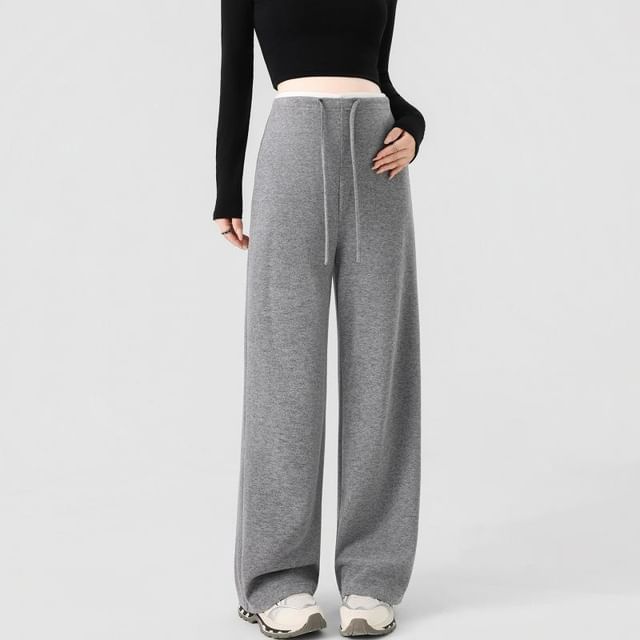 Rosy Street-Maternity Plain Wide Leg Pants