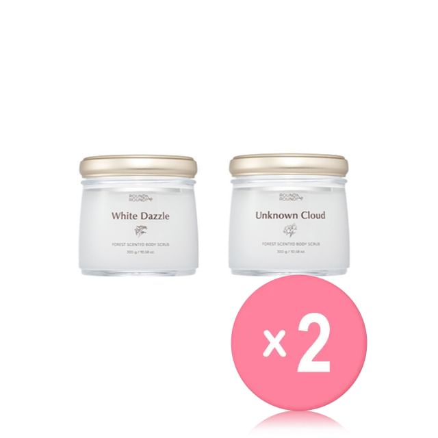 ROUND A-ROUND-Forest Scented Body Scrub - 2 Types 2pcs Bundle Set